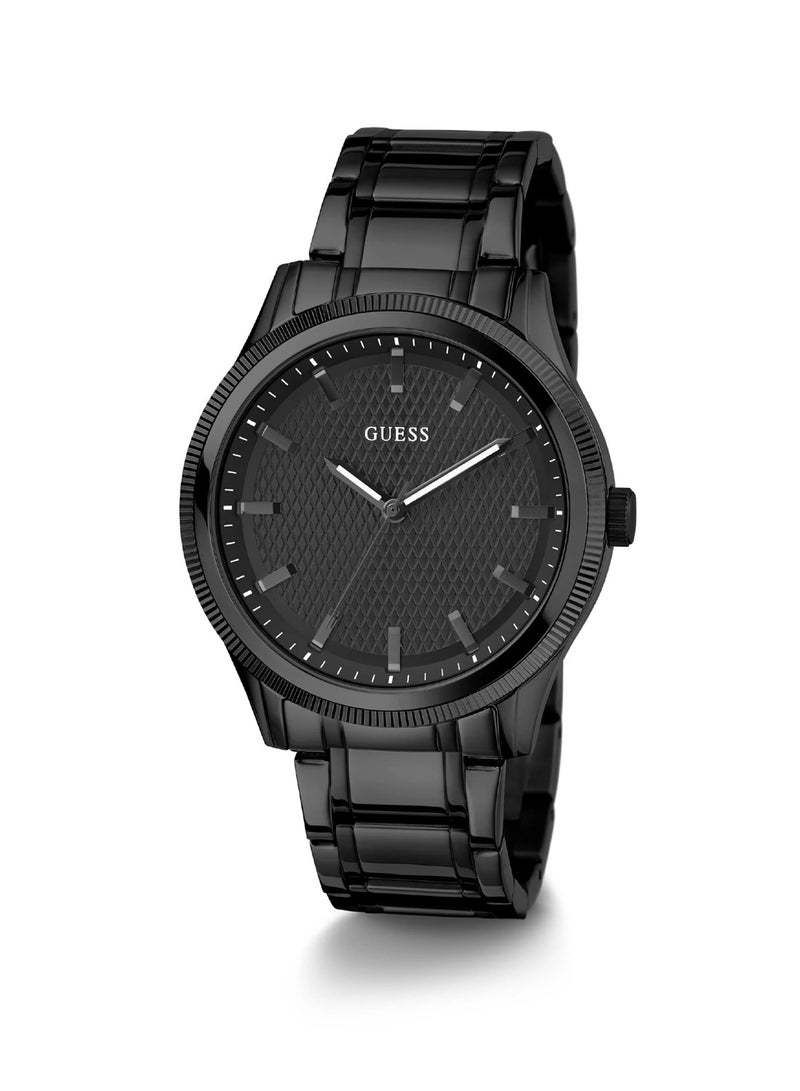 GUESS Men's Dress Black Dial Round Case Analog Men Watch GW0626G3 - 44mm - Image 5
