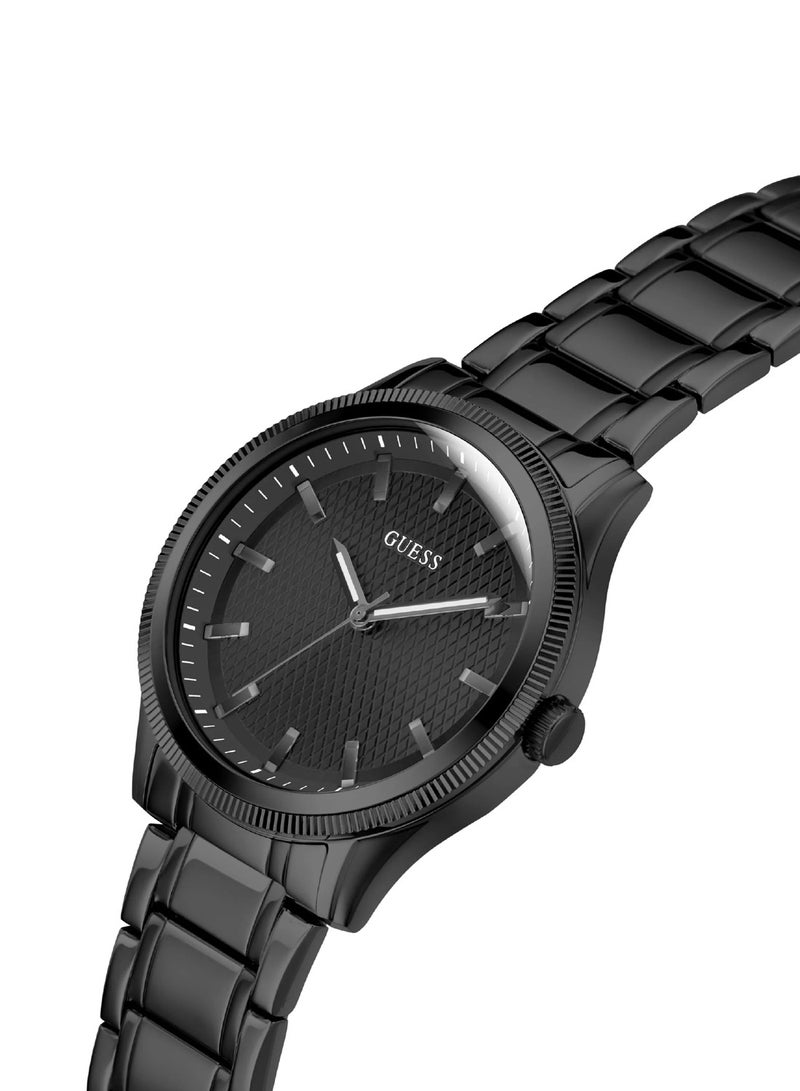 GUESS Men's Dress Black Dial Round Case Analog Men Watch GW0626G3 - 44mm - Image 4