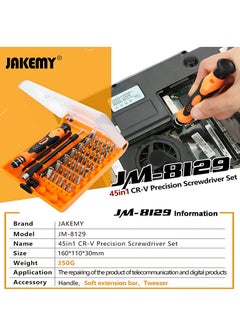 Jakemy 45 in 1 Precision Screwdriver Set Repair Tools - JM-8129 - pzsku/ZF5F4D91F8C4204296750Z/45/_/1732460986/834addef-489b-46c2-8b8d-8d5adad66e73