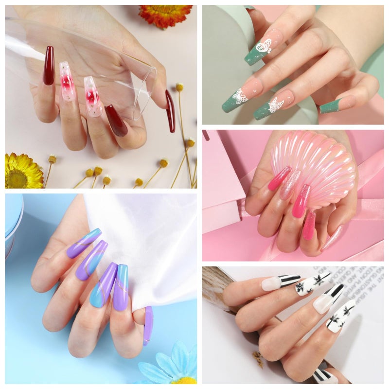 COSCELIA 53ps Gel Nail Polish Kit with U V light and Drill Starter Kit 35 Spring Colors Gel Polish 5pcs Top Base Coat LED Lamp Nail Art All Seasons Gel Manicure Kit Gifts for Women - Image 2
