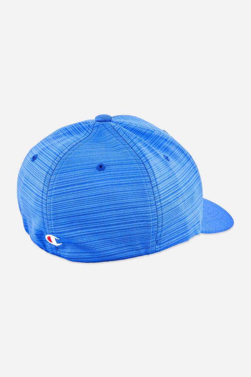 Champion Men Embroidered Logo Elastic Cap, Blue - Image 2
