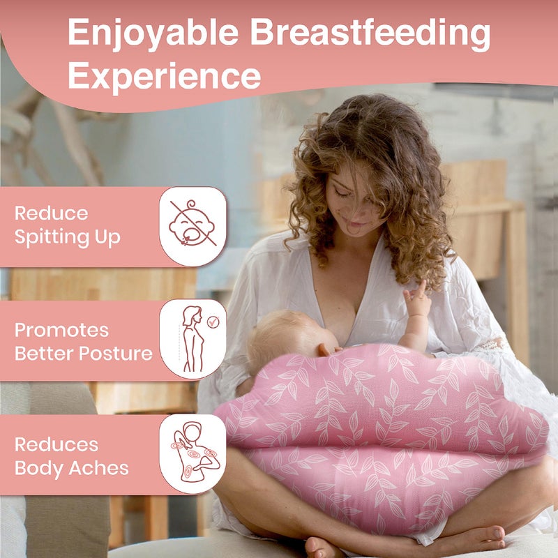 PILLANI Nursing Pillow, Breastfeeding Pillows for Enhanced Safety & Comfort for Mom & Baby, Removable Cotton Cover, Adjustable Waist Strap, Breastfeeding Essentials, Baby Registry Search - Image 2