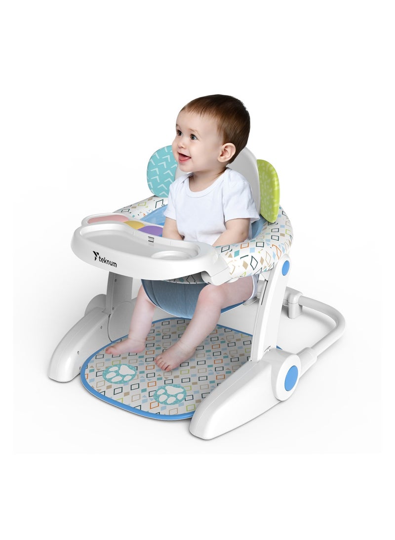 TEKNUM TEKNUM Baby Portable Dining Feeding Chair and Recliner Activity Chair - Elephant  - Image 2