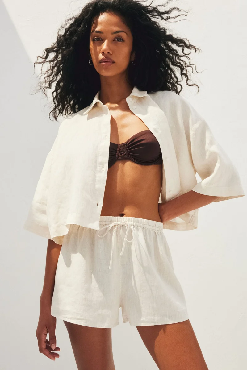 H&M Boxy-style linen shirt