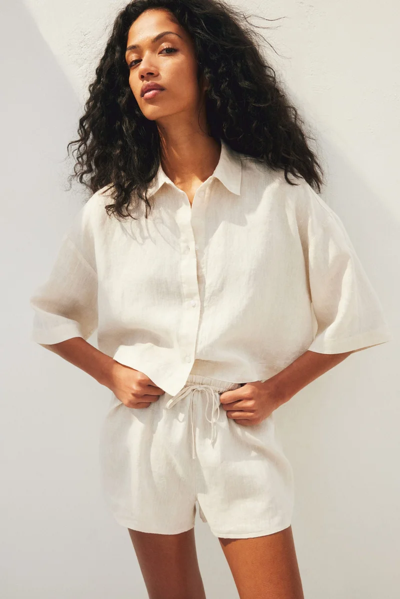H&M Boxy-style linen shirt