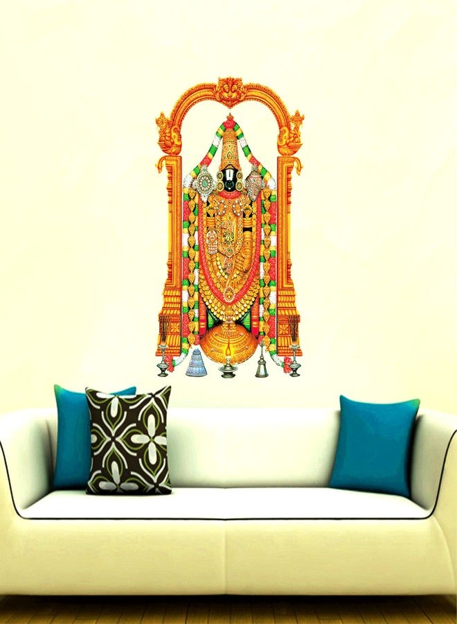 Sticker Yard Lord Balaji Maharaj Vinyl Multicolor Wall Stickers Standard Size 40X50CM - Image 2