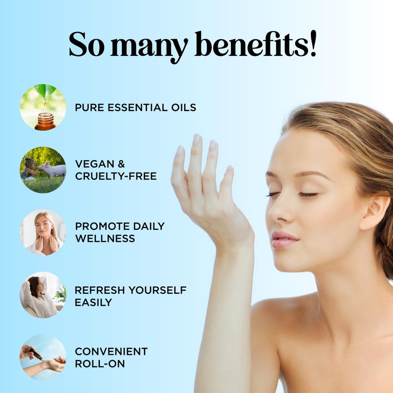 Maple Holistics Headache Roll on Essential Oils - Aromatherapy Essential Oils Sets Variety Pack with Peppermint Clarify and Breathe Essential Oil Roll Ons - Fun & Cute Wellness Gift for Young Women Teens & Girls - Image 3