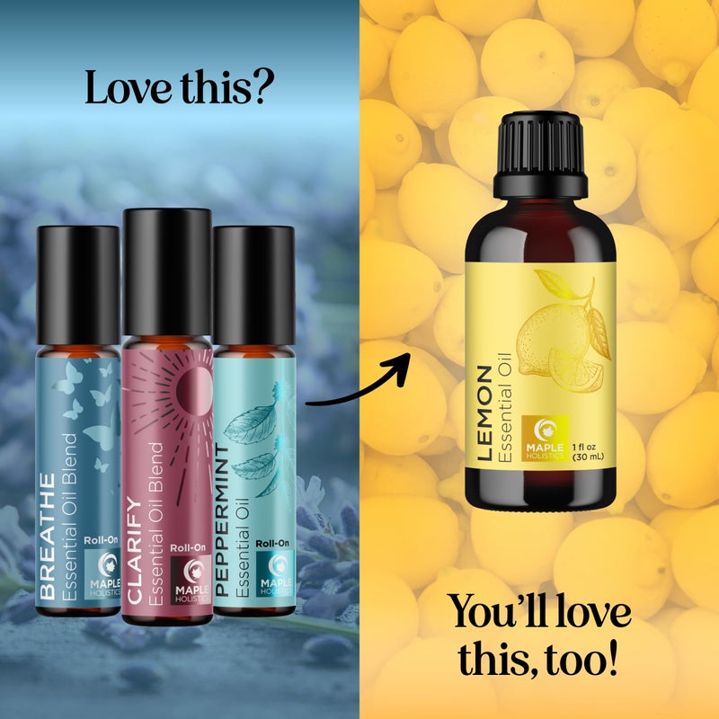 Maple Holistics Headache Roll on Essential Oils - Aromatherapy Essential Oils Sets Variety Pack with Peppermint Clarify and Breathe Essential Oil Roll Ons - Fun & Cute Wellness Gift for Young Women Teens & Girls - Image 4