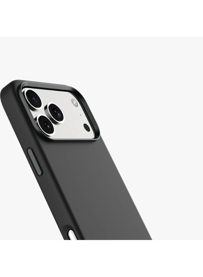 ليفيلو غطاء سيليكون سائل Iris Magsafe لهاتف iPhone 17 Pro / غطاء لجهاز iP17 Pro / مصد مقاوم للصدمات / 5 أقدام | مُختبر ضد السقوط من ارتفاع 1.5 متر / مغناطيس قوي - أسود - Image 3