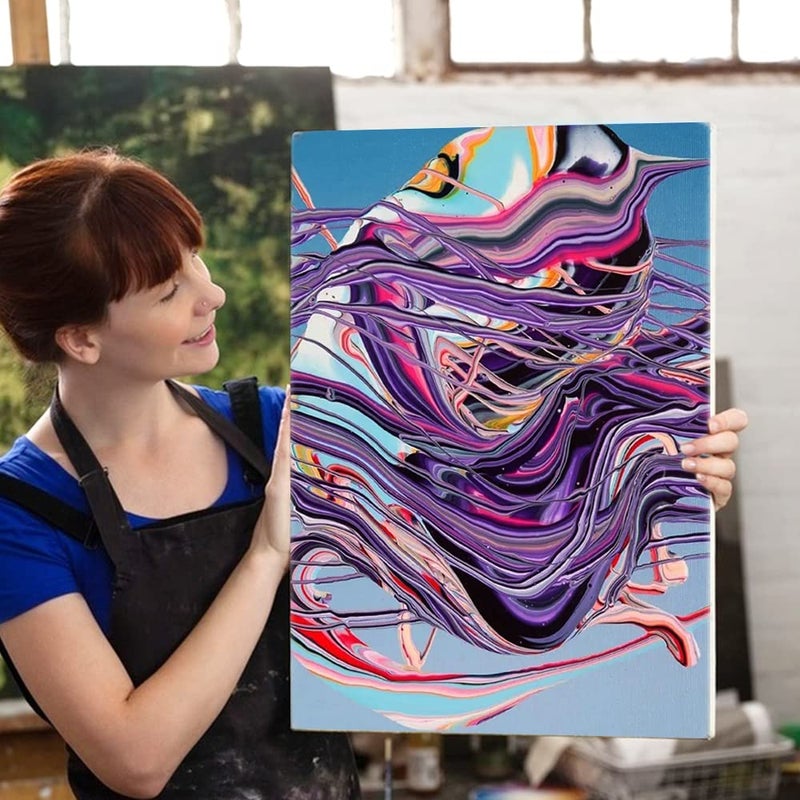 FineGood 6 Pcs Silicone Split Cups, FineGood 2/7 Split Cups for Paint Pouring Reusable Resin Mixing Cups, Dividers Cup for DIY Paint Acrylic Resin Pouring - Image 4