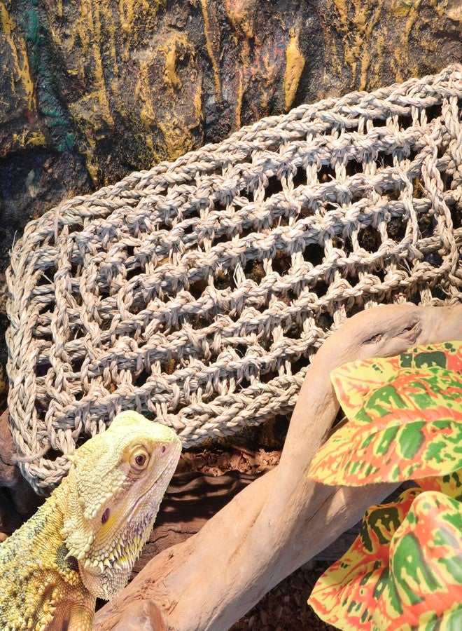 ExoRepti Bearded Dragon Hammock Lizard Tank Accessories Reptile Lounger Amphibian Habitat Décor for Chameleon, Geckos, Snakes, Hermit Crab, Lguana Reptiles, Tortoises - Image 1
