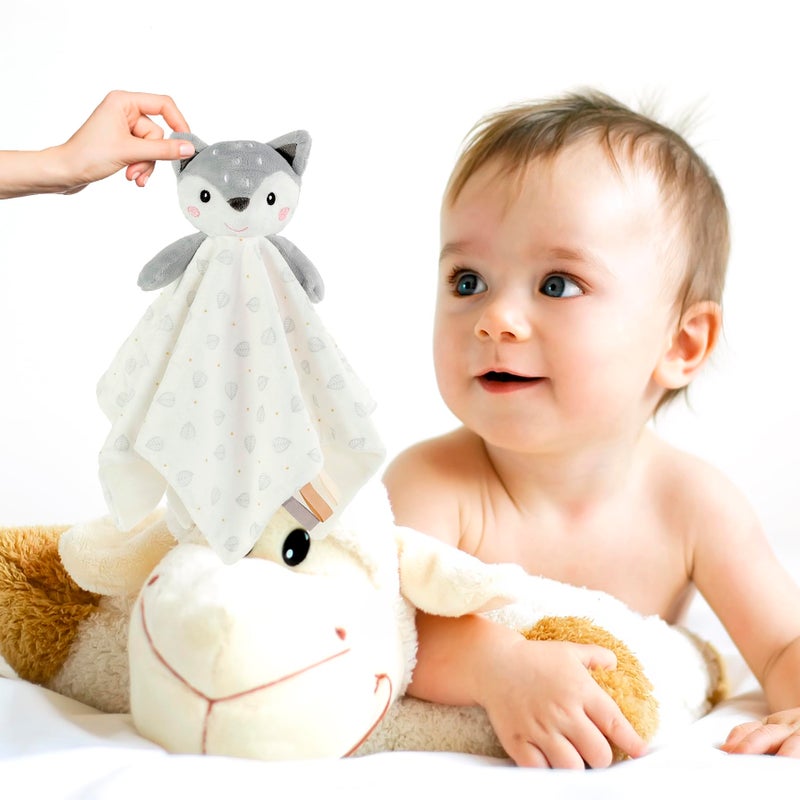 CREVENT Cozy Plush Baby Security Blanket, Loveys for Baby Girls and Boys, Birthday (Deer) - Image 4
