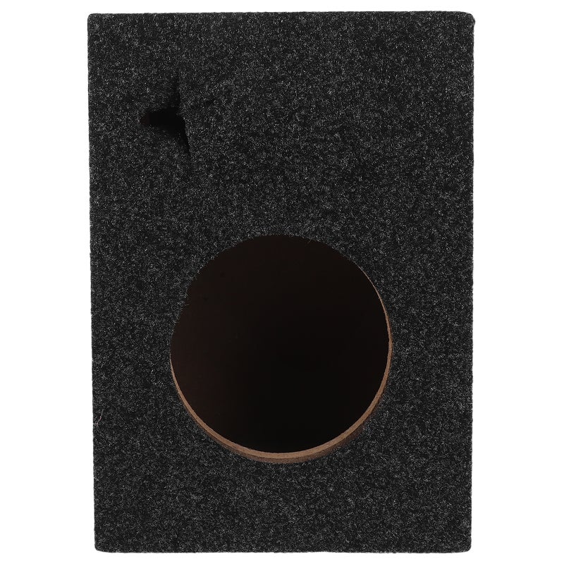 Square Portable Speaker Enclosure Box for Car Audio Black Wooden Subwoofer Cabinet - Image 1