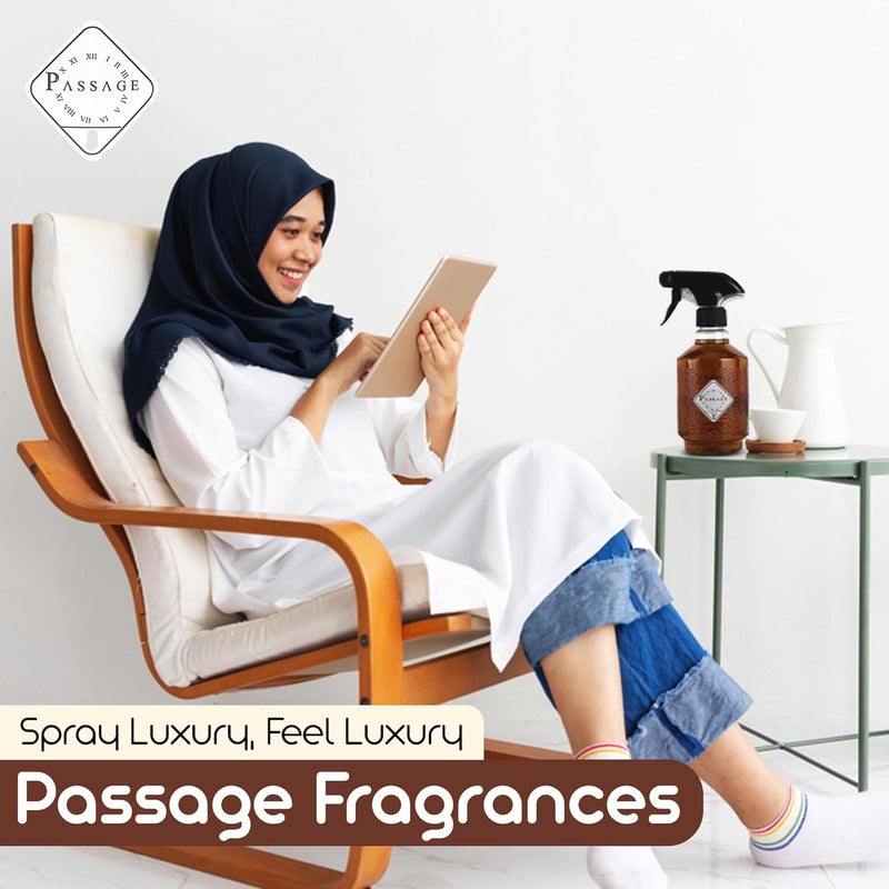Passage Air Freshener V, 400 ML - Caramel, Vanilla, Patchouli & Woody Odor Eliminator | Long-Lasting Air Freshener for Home & Office | Ideal for Any Room & Season | Safe on Fabrics & Surfaces - Image 5