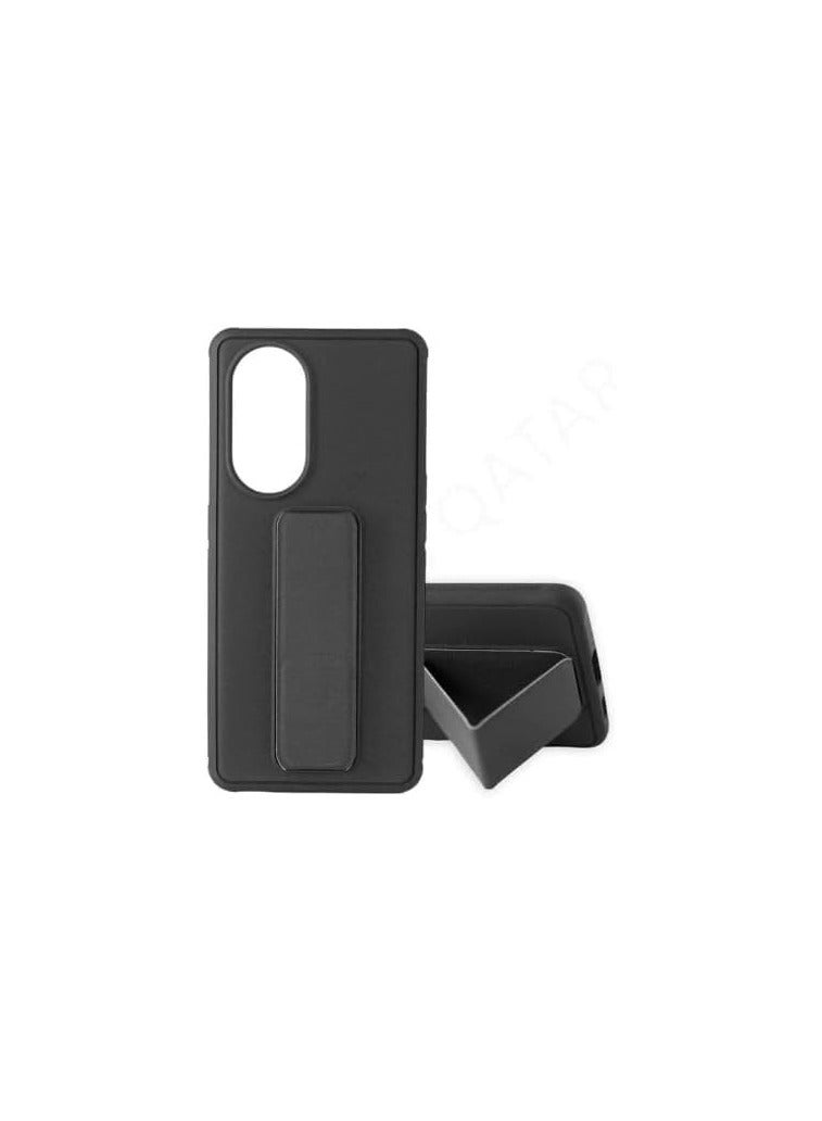 Magnetic Strap & Stand Cover & Case Compatible with Vivo V50 - Black