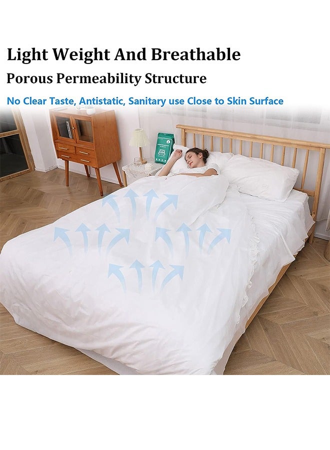 بطانيات قابلة للاستعمال لغطاء لحاف السفر *1 كيس الوسادة *1 ورق سرير مضاد للتربة *1 فندق - Image 2