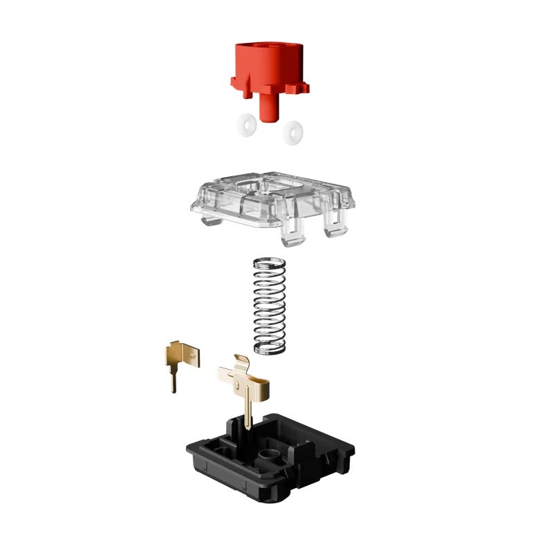 لوحة مفاتيح Gateron KS-33 Low Profile 2.0 Silent Switches, 3-pin, Pre-lubed, Linear and Tactile, White, Black, Brown, Red - Image 3