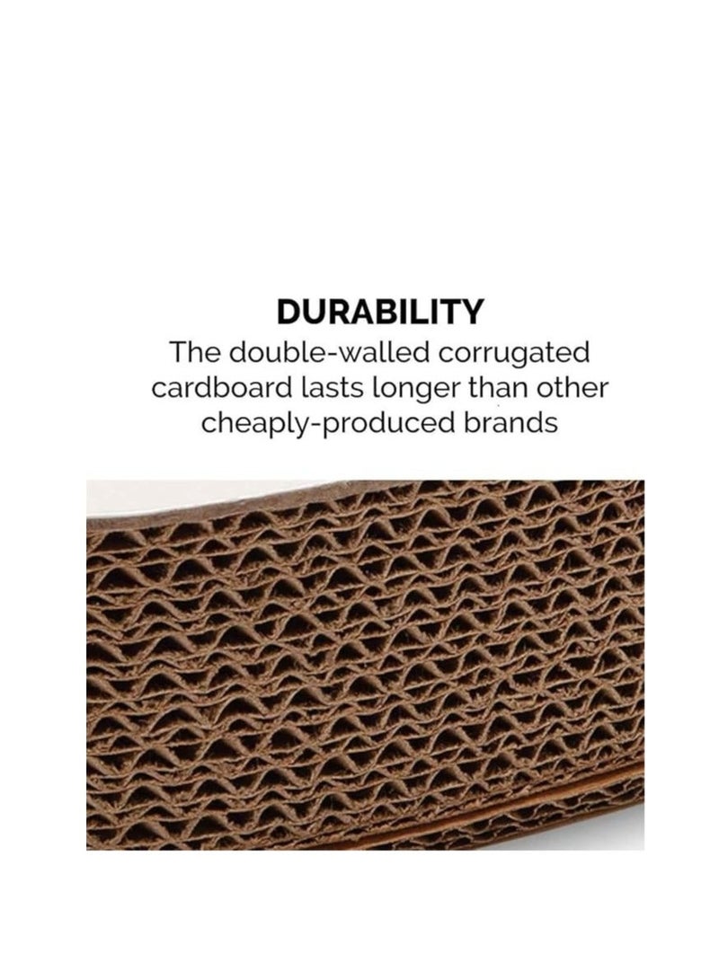 Queens Cat Scratcher with with Cat Bell Balls - Space-Themed Cat Bed and Scratching Post for Ultimate Feline Fun (Flower) - Image 2