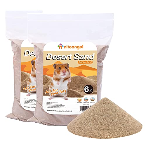 Niteangel Hamster Desert Bath Sand | No-Dust Bath or Potty Litter Sand for Hamster Chinchillas Gerbil Mice Degu or Other Small Pets - Image 1