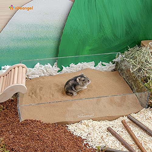 Niteangel Hamster Desert Bath Sand | No-Dust Bath or Potty Litter Sand for Hamster Chinchillas Gerbil Mice Degu or Other Small Pets - Image 3