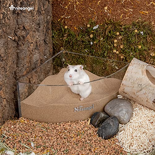 Niteangel Hamster Desert Bath Sand | No-Dust Bath or Potty Litter Sand for Hamster Chinchillas Gerbil Mice Degu or Other Small Pets - Image 4