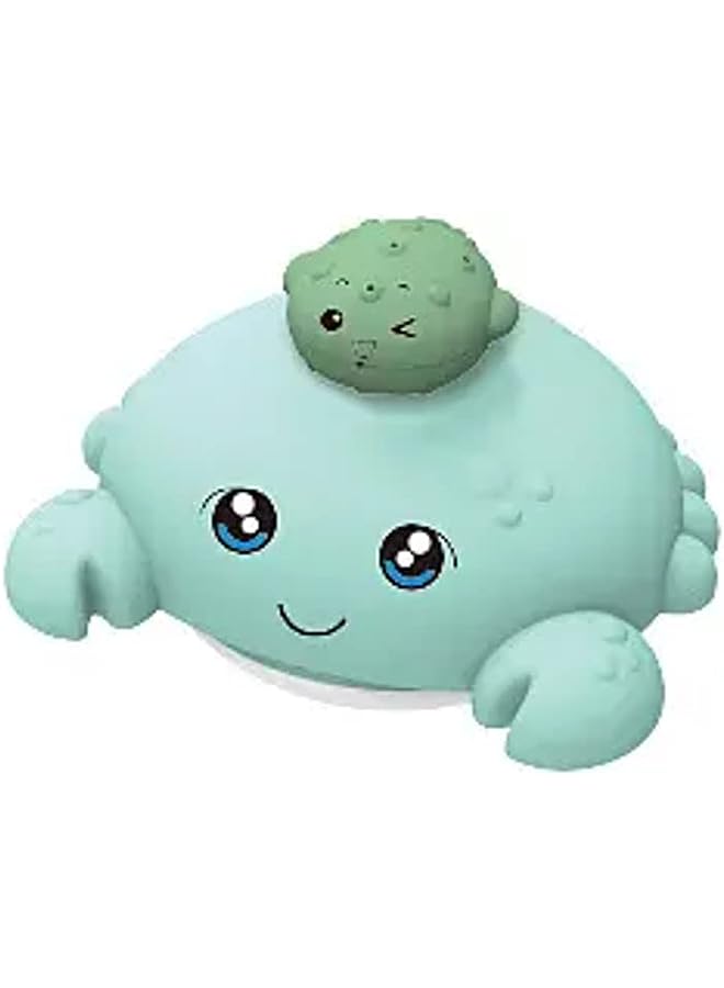 IAF Style Bath Toy with LED Light and 4 different Electric water Spraying Modes for Toddlers, Spray Water Bath Toy, Swimming Pool Bathroom Shower Water Toy for kids (Blue Crab) - Image 1