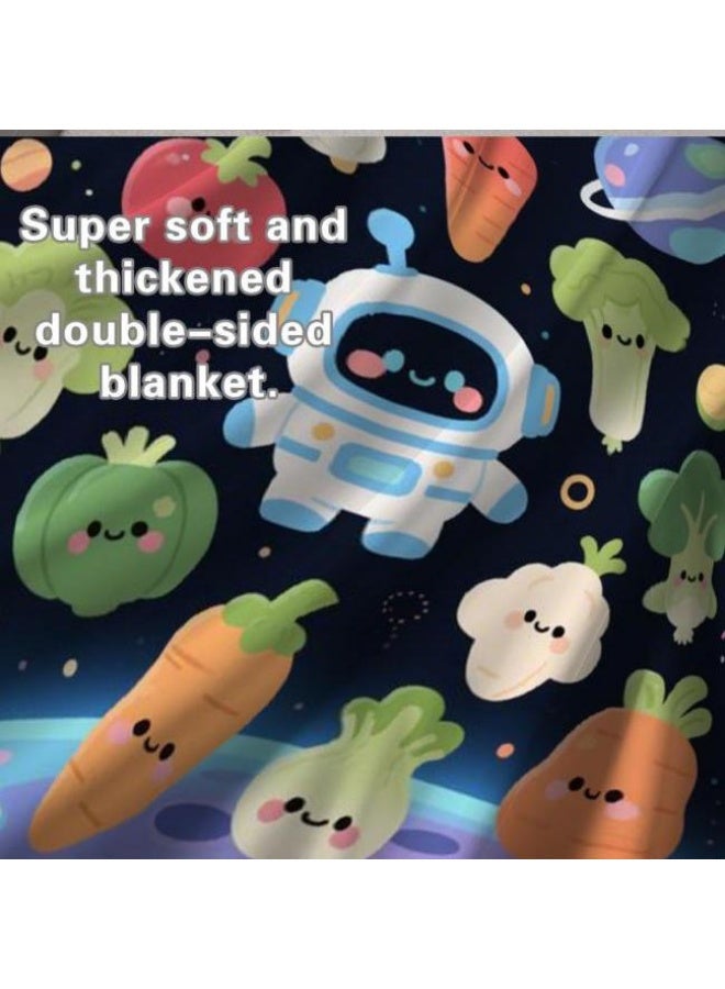 عام بطانية رقيقة من الفانيلا الكرتونية للأطفال والرضع (دافئة ومريحة، ومناسبة للنوم والألعاب) 70 سم * 100 سم - Image 5