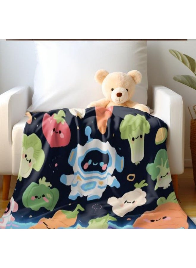 عام بطانية رقيقة من الفانيلا الكرتونية للأطفال والرضع (دافئة ومريحة، ومناسبة للنوم والألعاب) 70 سم * 100 سم - Image 4