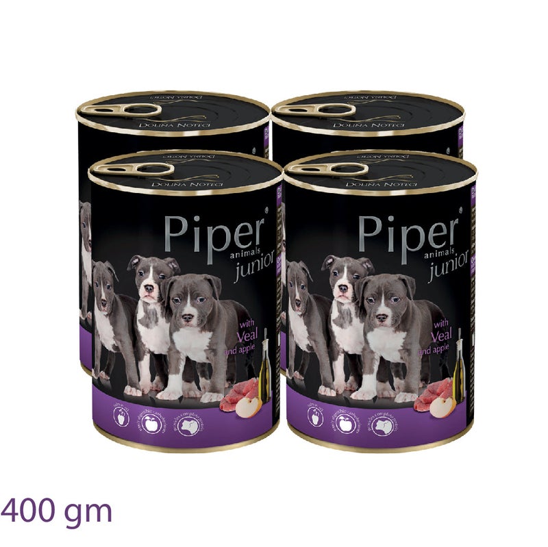 PIPER JUNIOR WITH VEAL AND APPLE 24x400 G
