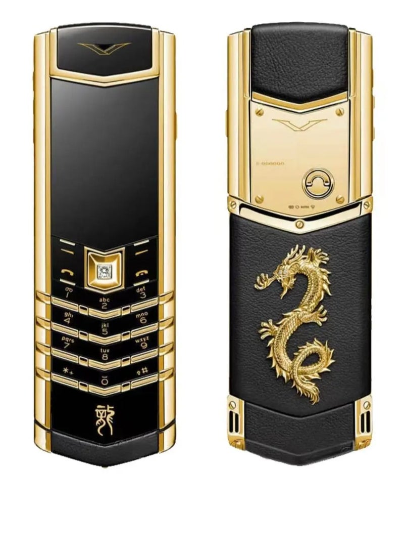 Hope Luxury Golden Dragon Keypad Cell Phone – Unlocked, Large Buttons, Elderly-Friendly Design, Loud Volume, Long Battery Life, Ideal for Seniors - Image 1