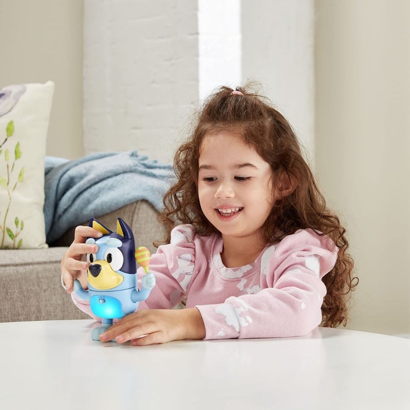 VTech Bluey Shake It Bluey (Blue) | Interactive Toddler Toy with Music, Sounds and Phrases from the TV show, Educational Learning | Ideal Gift for Kids 3, 4, 5 + Years - Image 3