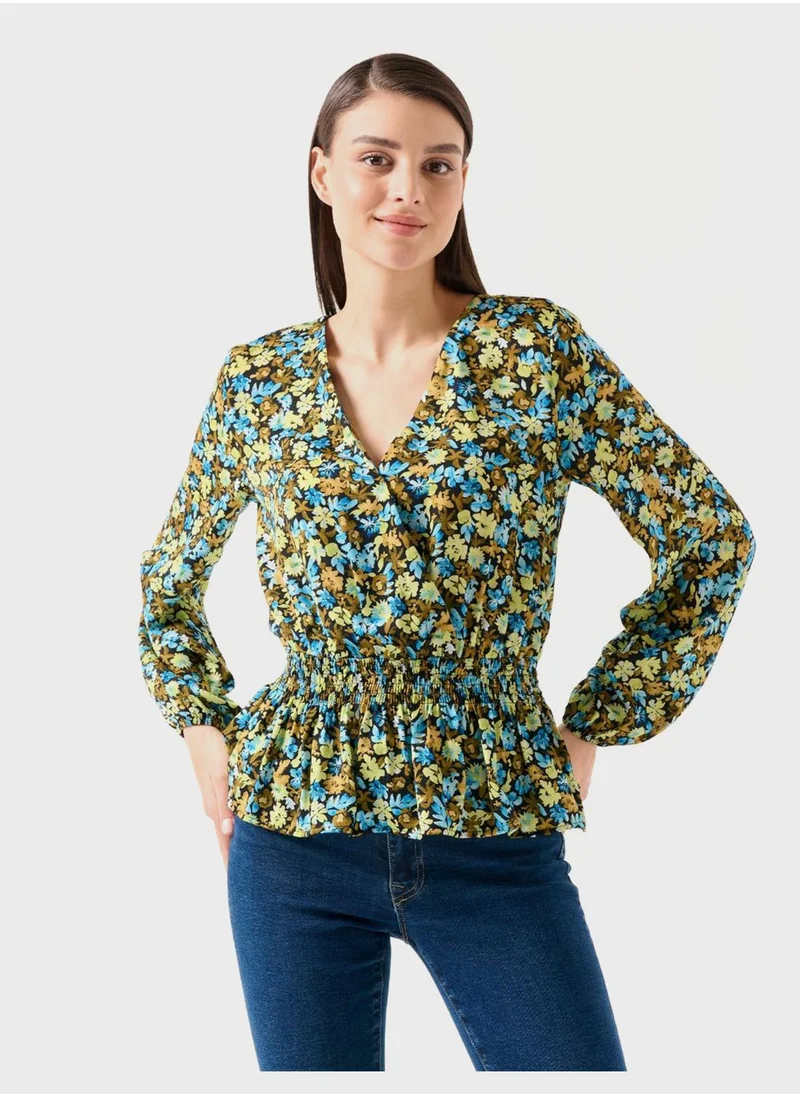 Jimmy Key Floral Printed Top