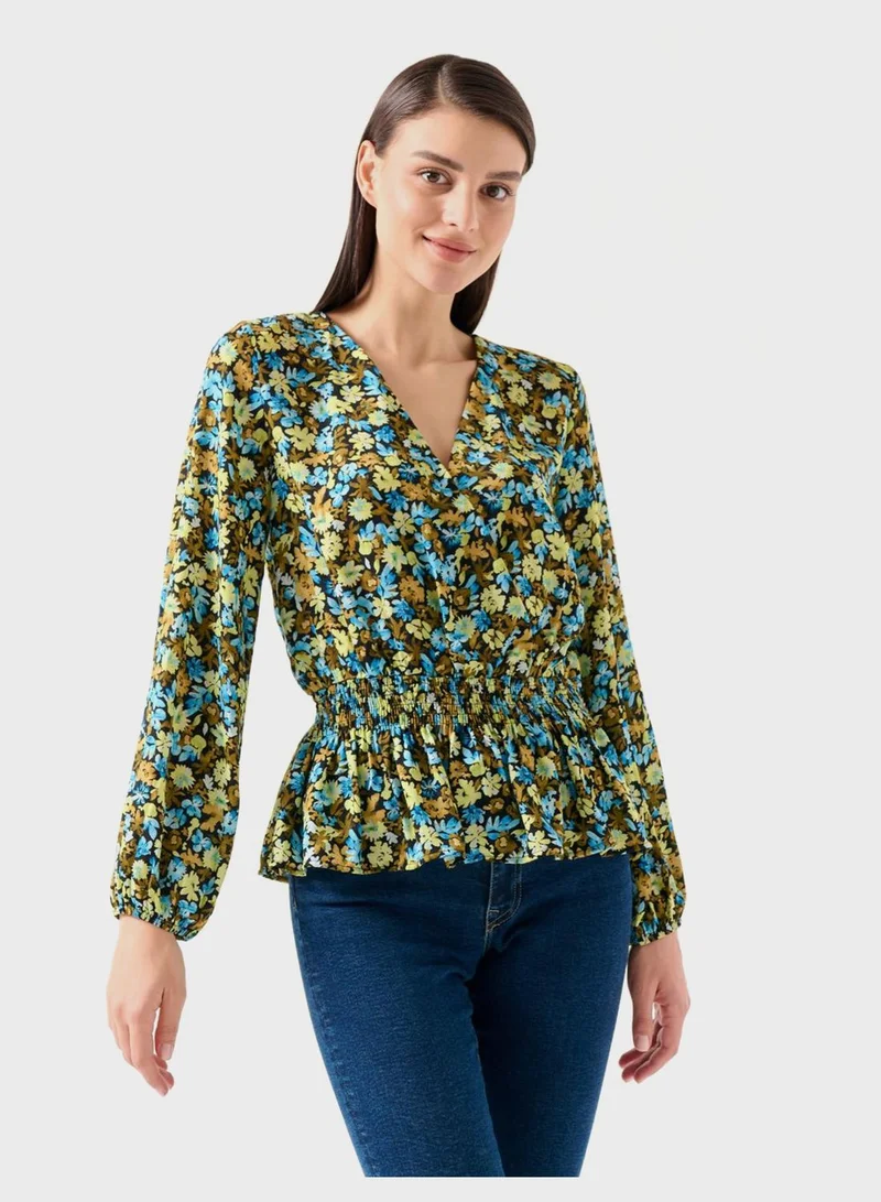 Jimmy Key Floral Printed Top