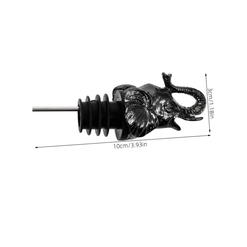 Elephant Head Whisky Bottle Spout 750ml Glass Decanter For Easy Pouring And Cleaning - Image 3