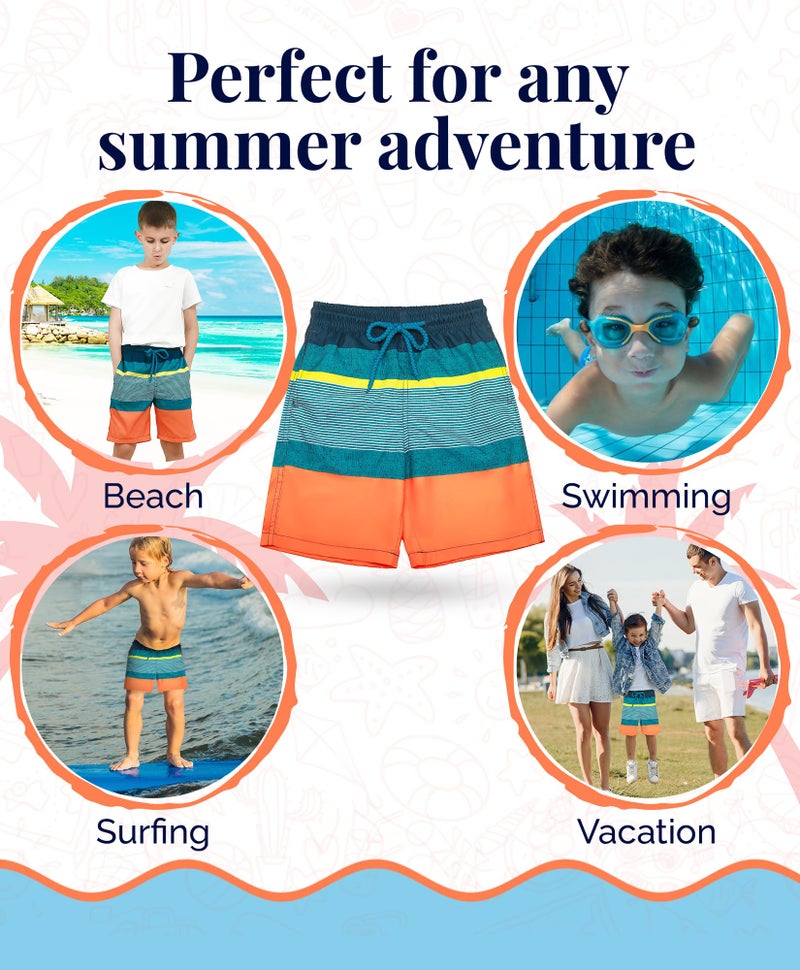KAILUA SURF Boys Swim Trunks Quick Dry Boardshorts for Boys & Girls Sizes 2T to 18/20 - Image 4
