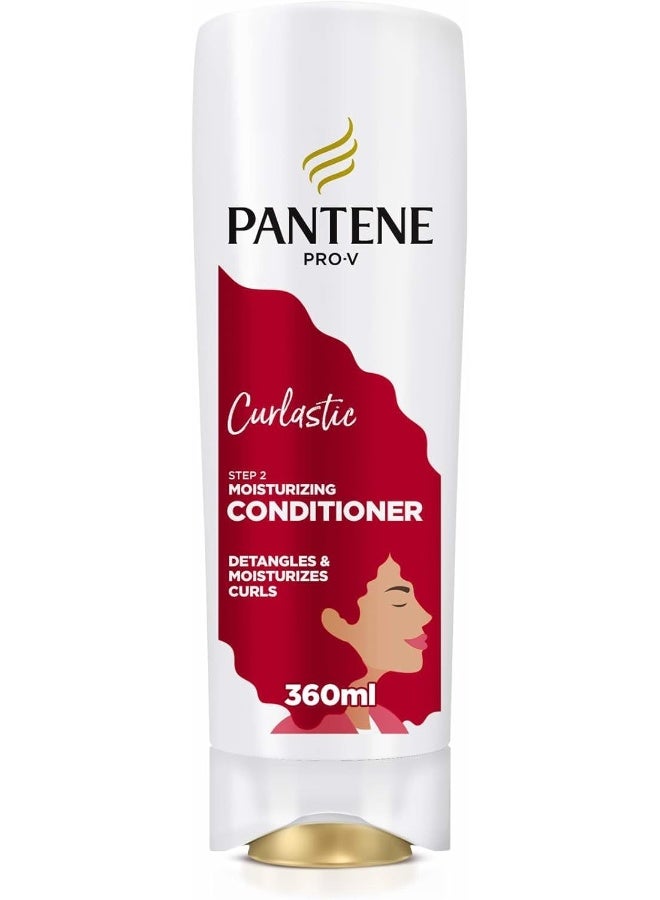Pantene بلسم بانتين برو-في كيرلاستيك خالي من الكبريتات للترطيب العميق للشعر المجعد، 360 مل - Image 1