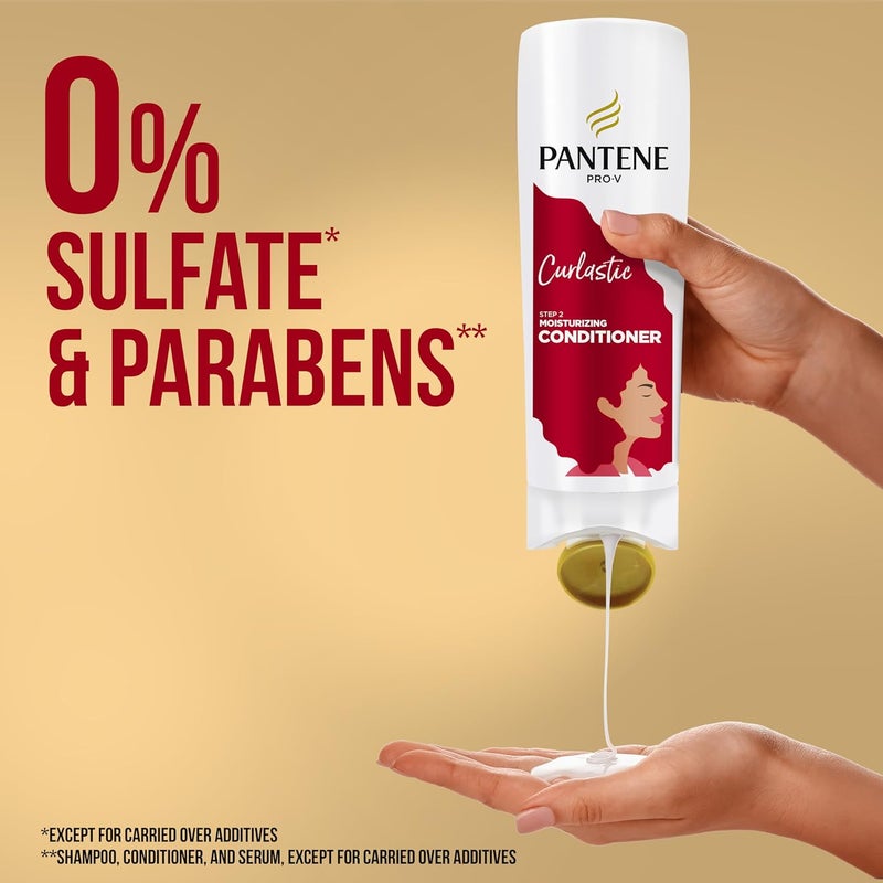 Pantene بلسم بانتين برو-في كيرلاستيك خالي من الكبريتات للترطيب العميق للشعر المجعد، 360 مل - Image 2