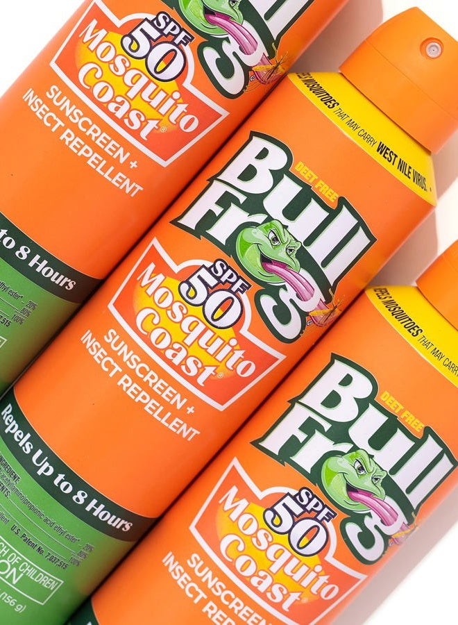 BullFrog Mosquito Coast Sunscreen SPF50 + Insect Repellant 5.5oz Continuous Spray, 2pk - Image 4