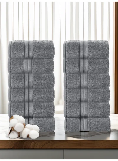 Donetella 12-Piece Face Towel Set, 30x30 cm | 600 GSM 100% Combed Cotton | Soft, Plush & Ultra-Absorbent | Ideal for Facial Care, Baby Care & Daily Use