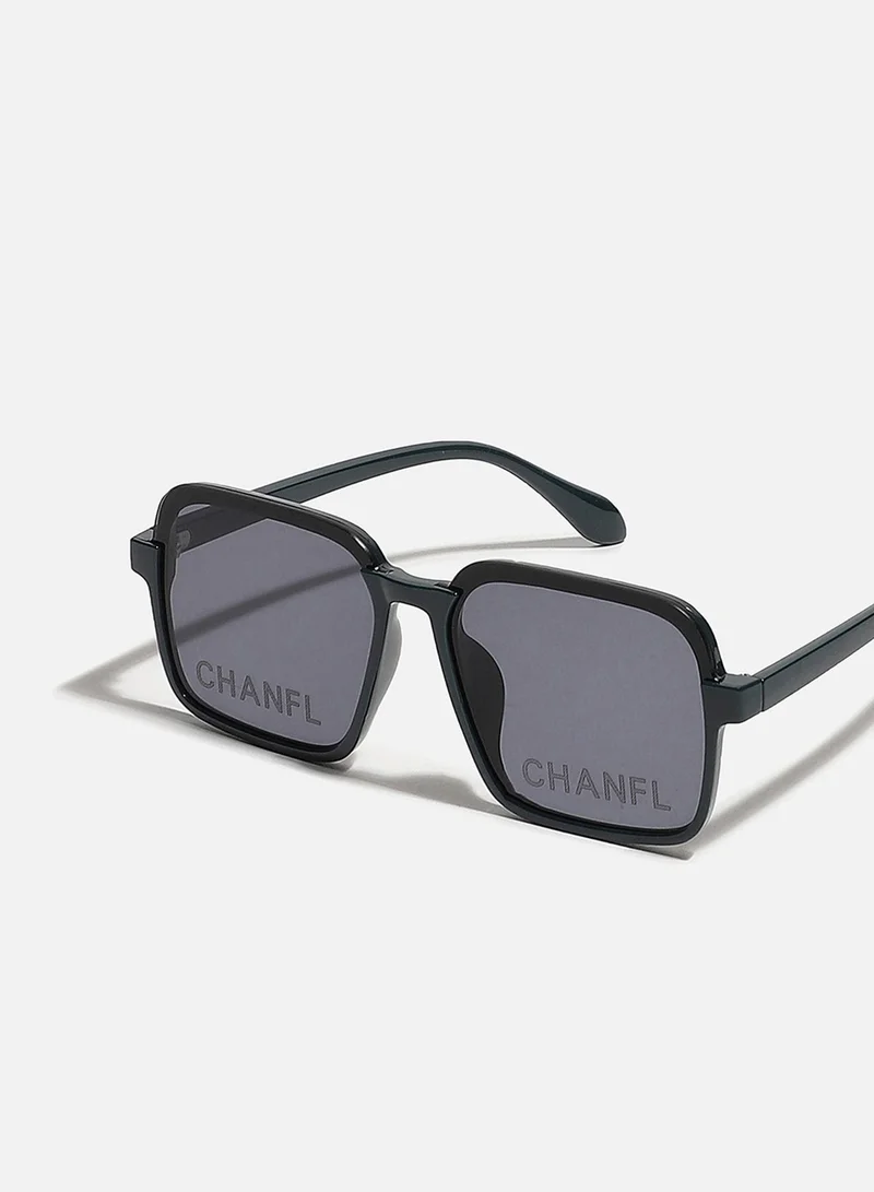 Haute Sauce  Black Rectangular Sunglass  | Best Price UAE