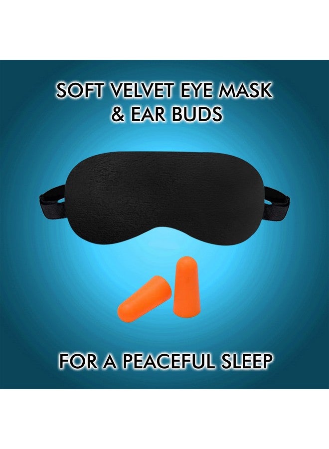 GREELI Premium Memory Foam Neck Pillow for Travel, Compact & Portable Airplane Travel Pillow Combo with Soft Eye Mask and Carry Bag. (Black) - Image 5