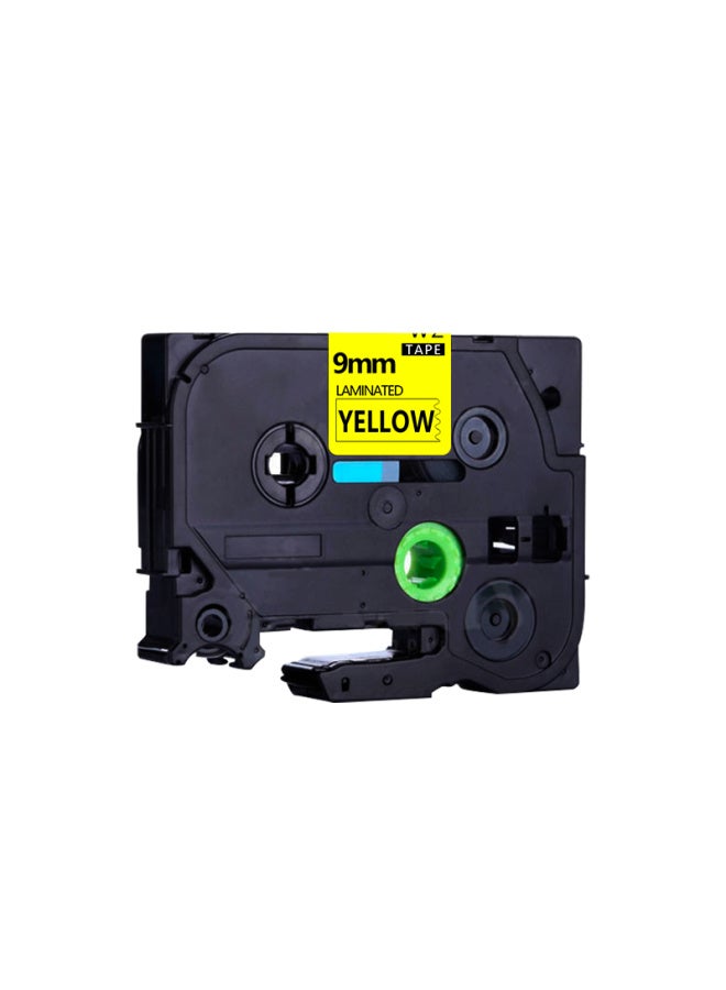 Befon Deyin Label Maker Ribbon، شريط ورق ملصق Brother ذاتي اللصق، 9 مم، Aze-621، خلفية صفراء بنص أسود، Tzc Tze، مناسب لـ Brother Pt-d200، Pt-d210، Pt-2030 - Image 3
