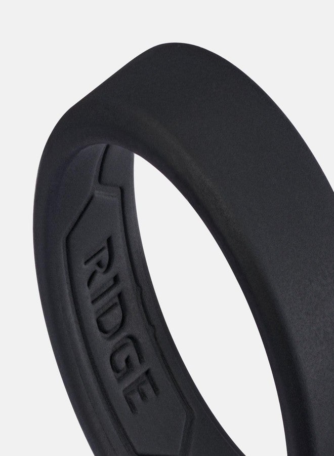 The Ridge Silicone Wedding Band for Men - Silicone Ring for Men - Beveled Edge, Dual Band Design - Mens Rubber Wedding Ring - Image 3
