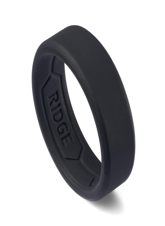 The Ridge Silicone Wedding Band for Men - Silicone Ring for Men - Beveled Edge, Dual Band Design - Mens Rubber Wedding Ring - Image 2