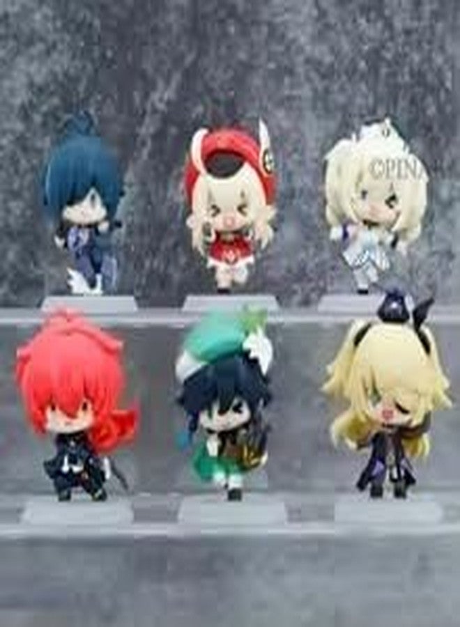 PINAKA Genshin Impact Action Figures Set of 6, Anime Characters, Multi-Color, PVC, 7-8 cm, Ages 5+ - Image 3