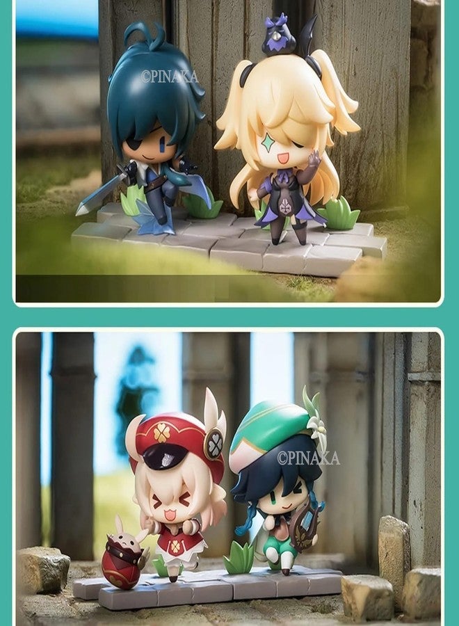 PINAKA Genshin Impact Action Figures Set of 6, Anime Characters, Multi-Color, PVC, 7-8 cm, Ages 5+ - Image 2