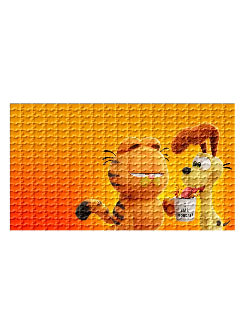 Anna 1000-Piece Colorful Garfield and Odie Puzzle - Image 1