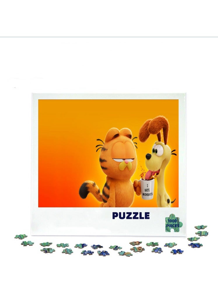 Anna 1000-Piece Colorful Garfield and Odie Puzzle - Image 2