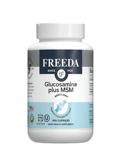 Glucosamine Msm Vegan Glucosamine With Msm Supplement Bone & Joint Health Supplement Vegetarian Glucosamine Without Shellfish Bone & Joint Supplement For Mobility (100 Capsules)