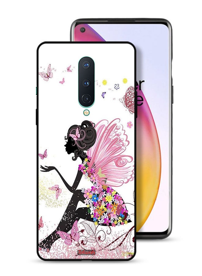 Tolwak OnePlus 8 Protective Case Cover Butterfly Girl Artwork - Image 1